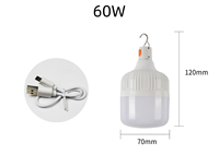 Bombilla Linterna de Camping Súper Brillante Lámpara de Tienda Portátil USB Lámparas de Bombilla LED Impermeables para Exteriores Luz de Emergencia Recargable para Acampar