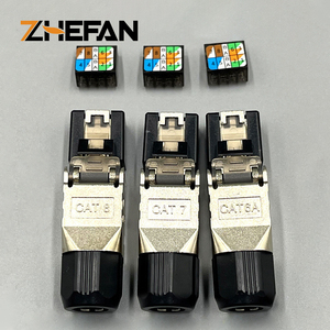 Factory Price CAT6A Toolless Ethernet <strong>Connector</strong> Gold Plated Plug Shielded Ethernet Tool Free Modular Plug STP <strong>RJ45</strong> Connectors - Product Image 2