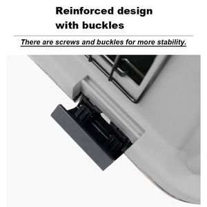 Neue grün-lila, robuste PP-Materialien, umweltfreundliche 23 Zoll x 15 Zoll x 13 Zoll große, einseitige, harte Sicherheits-Transportbox für Katzen und Haustiere - Product Image 3