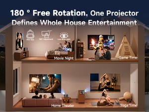 Magcubic - Proyector Inteligente HY350GTV con Google TV, 550 ANSI, 1080P, Portátil, con Control Automático, el Más Vendido - Product Image 5