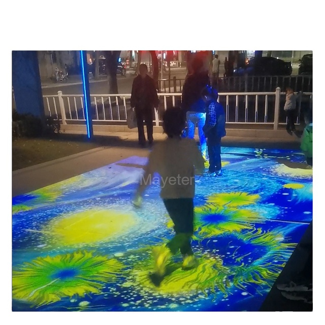 Mayeter 5500 Lumen Outdoor Interactive Floor Projection Projector All-in-one 3d Mapping Projection Interactive System
