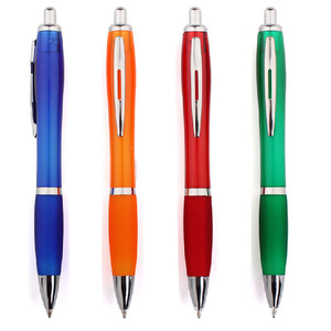 Eco-Friendly Hotel Pens Custom Logo 1.0mm Writing Width New Cheap Silicone Soft Rubber Coated Click <b>Plastic</b> Finish Promotional - Product Image 4