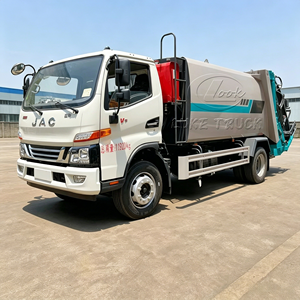 Nouveau camion compacteur de déchets JAC Junling 4x2, 6-10m3, avec chargeur arrière hydraulique, camion de collecte des déchets, LHD RHD Euro5, véhicule d'assainissement - Product Image 5