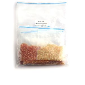 Nuevo Diseño Profesional de Forma Redonda, Perfectamente Elaborado, Zafiro Amarillo Natural de 0.8 mm - Product Image 3