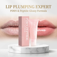Baume à lèvres repulpant PDRN Peptide Jelly Gloss Brillant et Éclatant, Hydratant et Teinté, Marque Privée