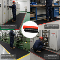 Tapis de sol en caoutchouc isolant diélectrique haute performance 10 kV pour salles de transformateurs et de générateurs 1*10m Épaisseur 5mm