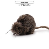 Nouveautés transfrontalières très demandées : Décorations d'Halloween d'horreur, souris en peluche durable, simulation d'animal, pour bars et maisons hantées