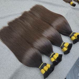 Vente en gros de cheveux vietnamiens bruts non transformés en vrac paquet de cheveux alignés avec des cuticules vierges vendeurs de tissage de cheveux humains - Product Image 2
