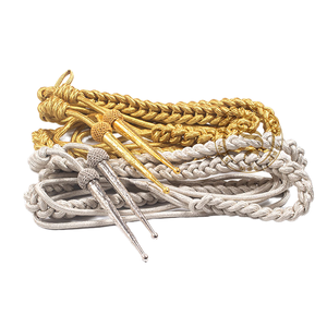 Vente en gros robe d'infanterie personnalisée Aiguillette soie coton tissu avec logo motif fait uniformes d'infanterie bouts d'épaule inclus - Product Image 1