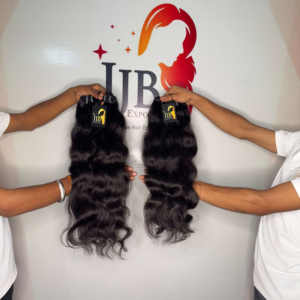 Paquete de cabello crudo camboyano, extensiones de cabello humano liso al por mayor, cabello humano crudo ondulado de templo alineado con cutícula - Product Image 2