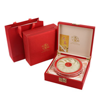 Nouvelle boîte cadeau haut de gamme pour nid d'oiseau, impression bronzée, emballage alimentaire pour 100g/250g/500g, boîte vide pour nid d'oiseau naturel