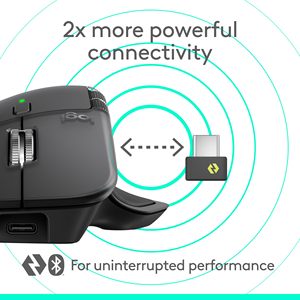 Souris sans Fil Ergonomique <span class=keywords><strong>Logitech</strong></span> <span class=keywords><strong>MX</strong></span> <span class=keywords><strong>Master</strong></span> 4, Dotée d'un Retour Haptique à Performance Avancée, Recharge USB-C Windows et macOS - Product Image 5