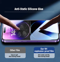Film de protection d'écran en verre souple Nano 9H anti-choc, matériau brut pour S9 pour Iphone Xr X/xs Xs Max 11 12 12pro Max