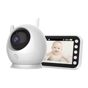 Vente en gros nouvelle caméra de surveillance pour bébé 4.3 pouces 2ch caméra sans fil vision nocturne moniteur de température pour bébé qui pleure