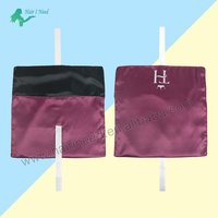 Tas Amplop Satin Logo Kustom Dengan Pita, Tas Amplop Satin Lembut Halus Dapat Digunakan Kembali untuk Rambut