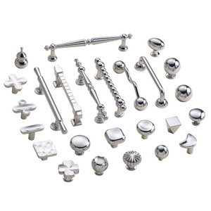 Lideshi Wardrobe <b>Handles</b> Zinc Alloy <b>Chrome</b> Single Hole Cabinet <b>Drawer</b> <b>Handle</b> For Wardrobe Furniture - Product Image 3