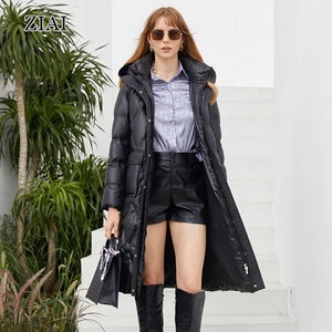 New Winter Jacket With Hood Fashion Solid Color Waterproof Jacket <strong>Black</strong> Long Winter <strong>Parka</strong> <strong>Coat</strong> Winter Clothes for <strong>Women</strong> - Product Image 5