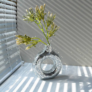 Décoration Boule Miroir Fondante - Sculpture Scintillante Faite à la Main pour Fête d'Anniversaire, Table <span class=keywords><strong>de</strong></span> Maison, Décoration Festive, Idée <span class=keywords><strong>Cadeau</strong></span> - Product Image 6