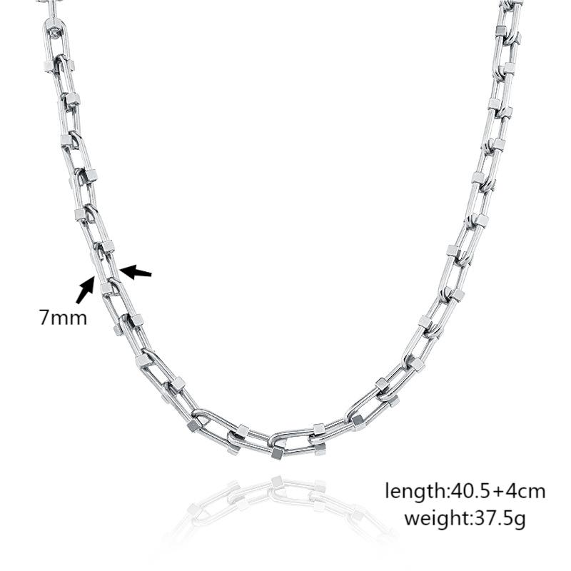 SET00034 color de acero y collar