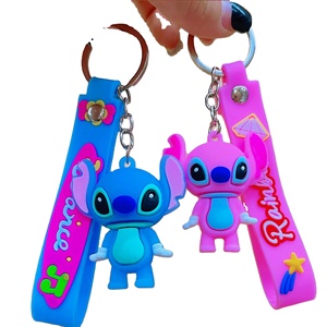 Llaveros al por mayor llavero lindo <span class=keywords><strong>Lilo</strong></span> y Anime para colgante de dibujos animados accesorios llavero 3D cosido de goma - Product Image 2