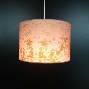 Rosa pantalla o luz de techo sombra tambor dormitorio habitación de <span class=keywords><strong>las</strong></span> niñas accesorios de hoja de oro - Product Image 3