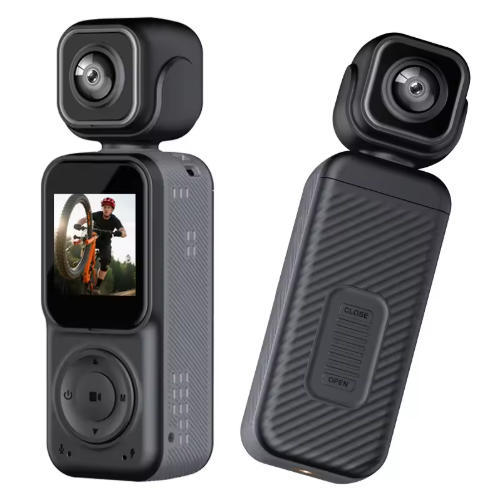New Items 180 Degrees Rotating Lens Mini Pocket Vlogging Camera 4K Sports Cameras
