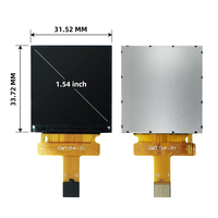 Écran LCD TFT 1,54 pouce, couleur intégrale, ST7789 	 240*240 	 Câble SPI 4 fils, connecteur 12 broches, directement de l'usine, personnalisable