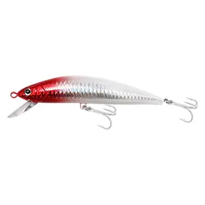 40g 60g Grama Grande Afundando Iscas De Pesca Minnow Com Agudos Gancho Água Salgada Pesca Marítima Afundando Iscas Minnow Bait