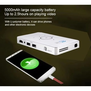 Proyector de Video Mini 3D de Diseño Moderno, Proyector DLP Inteligente con Panel Táctil S905x, Batería, Android, 4k, Beamer - Product Image 5