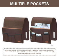 Canapé Accoudoir Organisateur Antidérapant Feutre Fauteuil De Chevet Caddy Panier De Rangement Sac pour Téléphone Portable