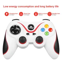 Manette de jeu sans fil V8 2.4G, manette de jeu avec joystick, double vibration, compatible avec Android/iOS/PC/PS5/Switch/téléphone mobile
