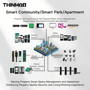 <span class=keywords><strong>Lecteur</strong></span> de cartes à bande magnétique intelligent Thinmoo 125 kHz, protocole Wiegand, compatible WiFi Android 9.0, en alliage d'aluminium argenté - Product Image 6