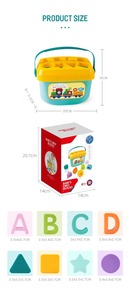 <span class=keywords><strong>Jouet</strong></span> éducatif pour bébé, apprentissage des formes et des couleurs, entraînement de la motricité fine, <span class=keywords><strong>jouet</strong></span> sensoriel, trieur de formes avec blocs de construction, de 6 à 12 <span class=keywords><strong>mois</strong></span> - Product Image 6