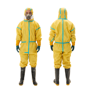 Bata de protección química Kit PPE Bata desechable general Ropa de protección Amarillo - Product Image 5