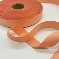 Ruban en satin mat double face, doux et lisse, à bords tissés, avec logo personnalisé, couleurs variées, pour cadeaux, gâteaux, fleurs, vêtements, décorations de fête