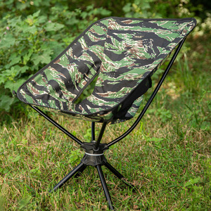 Silla Plegable Portátil con Marco de Aluminio Giratorio, Diseño Moderno de Camuflaje, para Jardín, Playa y Exteriores - Product Image 5
