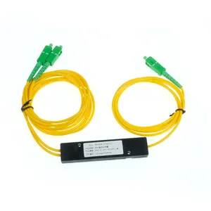 1*2 SC UPC / APC scatola ABS fibra PLC Splitter modulo ABS monomodale Splitter PLC ottico