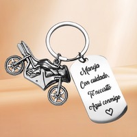 Insigne militaire américain européen inspirant porte-clés en acier inoxydable Style de mode gravé cadeau de remerciement transfrontalier