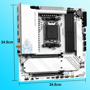 เมนบอร์ด WiFi B850M Snow Dream ใหม่ AM5หน่วยความจำ192g PCIe 5.0x4สำหรับเดสก์ท็อปเมนบอร์ด B850M เกมมีหน่วยความจำสี่หน่วยความจำ - Product Image 5