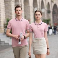 Klaar om te verzenden: effen poloshirts, unisex, dames en heren, korte mouwen, zomer, zakelijk uniform, op maat gemaakt, lage minimale bestelhoeveelheid, gratis verzending