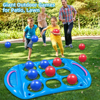 Tic Tac Toe Zwembad Speelgoed Set: Reuze Drijvende Plank Set met 12 Ballen & Bekerhouders, Buiten Strand Tuin Zwembad Party Spel