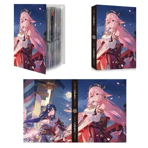 Album de cartes Genshin Impact Lumine <span class=keywords><strong>Morax</strong></span> Beelzebul 240 cartes Livre de cartes Anime Carte Porte-lettres Classeur Carnet de collection Dossier - Product Image 4
