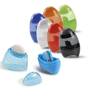 Pencil <b>sharpener</b> with eraser personalized gadgets - Product Image 1