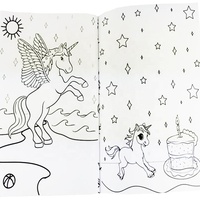 Livre de coloriage personnalisé pour enfants, licorne, confortable, livre d'activités créatives de coloriage et de peinture magique pour enfants, impression
