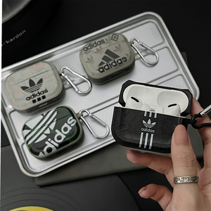 Étui pour écouteurs <span class=keywords><strong>sans</strong></span> <span class=keywords><strong>fil</strong></span> en TPU texturé <span class=keywords><strong>de</strong></span> style streetwear pour <span class=keywords><strong>AirPods</strong></span> 3/4 Hommes - Product Image 2