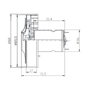<span class=keywords><strong>Motor</strong></span> DC Vacuum Cleaner V1J-DC5485T 19.2V Daya Hisap Besar Diameter Luar 85mm Peralatan Rumah Tangga Listrik - Product Image 3