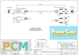 Câble USB <span class=keywords><strong>2.0</strong></span> Type-A Mâle vers Type-B Mâle à Visser, Haute Vitesse 480 Mbps, Blindé pour Caméra de Vision Industrielle, Imprimante 3D, Automatisation - Product Image 6