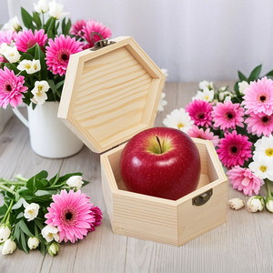 Tùy chỉnh in ảnh lục giác Pet hỏa Táng urns khung cho mèo và chó bằng gỗ tang lễ hộp - Product Image 4