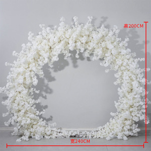 Conjunto Artificial de Arcos Rotos, Círculo Rojo, Blanco, Cuerno, Flores, Pilar, Tienda al Aire Libre, Arco, Decoración de Flores para Arco de Corazón - Product Image 5