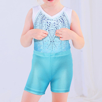Vêtements de gymnastique personnalisés avec culbutage Short de danse bas strass compétition justaucorps gymnastique filles